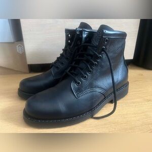 Roots Black Leather Women's Boots